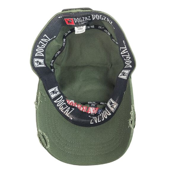 Military Style Hat for Men Dogzaz The Cap With A Cause Green Size Extra Small - Picture 5 of 7